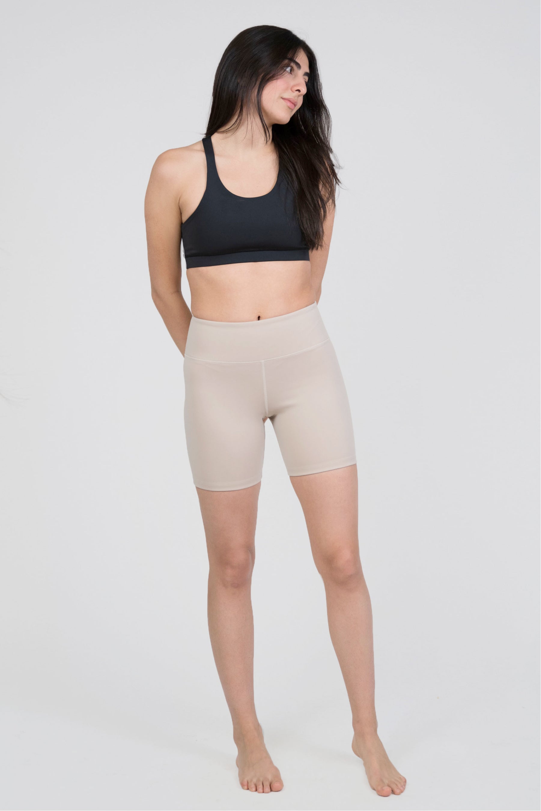 Alo Yoga Women's High Waist Bike Shorts, White, XS at  Women's  Clothing store