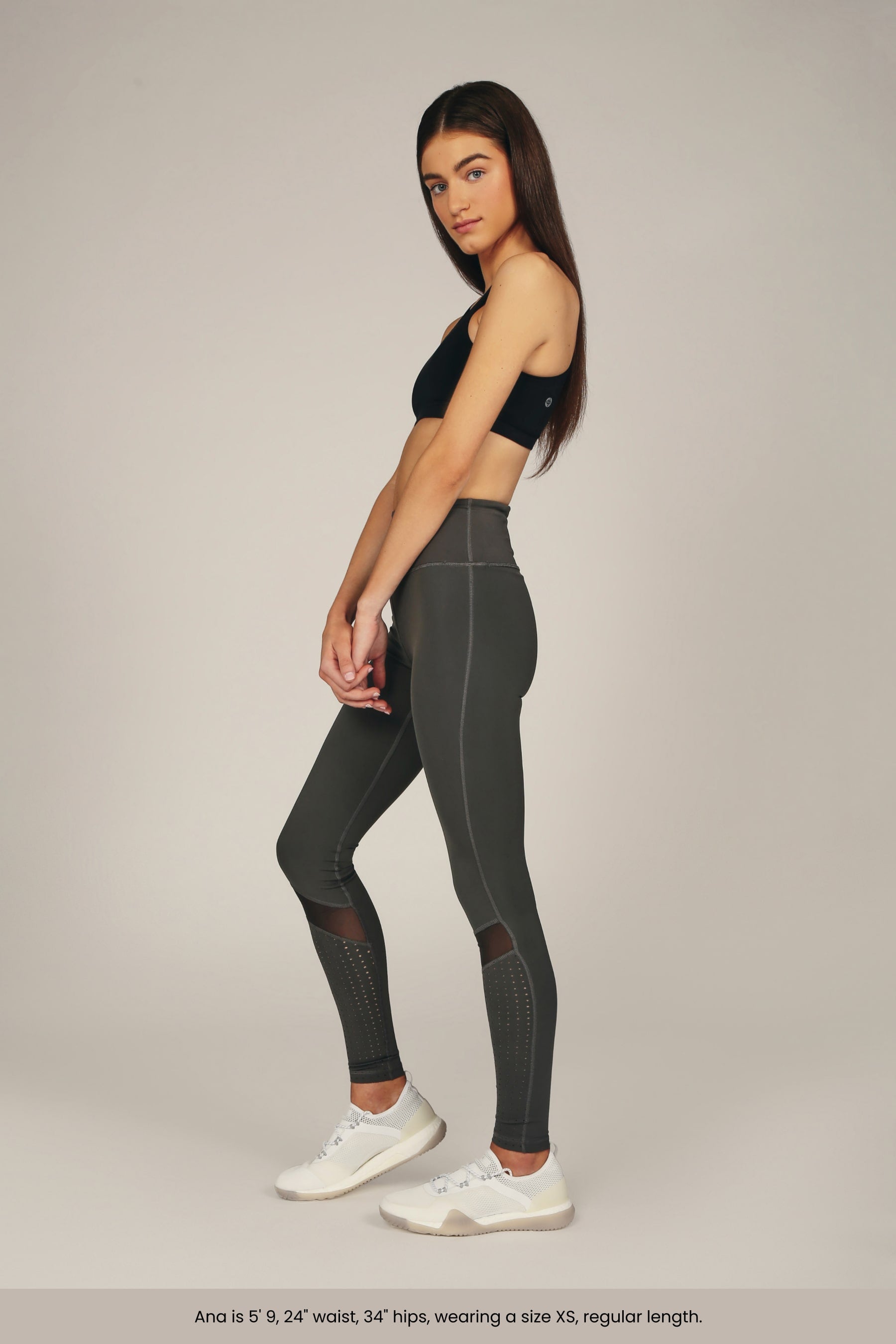 ASOS 4505 Petite legging with over the knee power mesh